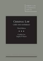 Criminal Law: Cases and Materials 0314199802 Book Cover