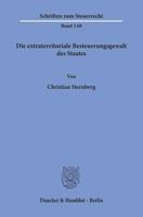 Die Extraterritoriale Besteuerungsgewalt Des Staates 3428158075 Book Cover