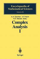 Complex Analysis I : Entire and Meromorphic Functions. Polyanalytic Functions and Their Generalizations 3642081274 Book Cover