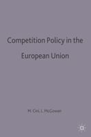 Competition Policy in the European Union 033364302X Book Cover