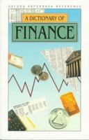 A Dictionary of Finance 0192852795 Book Cover