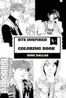 BTS Inspired Coloring Book: Cute South Korean Boy Band and Gorgeous Jungkook, Billboard Sensation and K-pop Talents Inspired Adult Coloring Book 1717005063 Book Cover