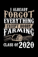 I Already Forgot Everything Except Hobby Farming Class of 2020: Blank Lined Journal Notebook, 150 Pages, Soft Matte Cover, 6 x 9 1693975440 Book Cover