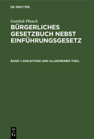 Einleitung Und Allgemeiner Theil 3112386175 Book Cover