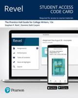 Revel for the Reid Guide for College Writers -- Access Card 013516480X Book Cover