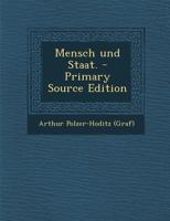 Mensch Und Staat. 1294674943 Book Cover