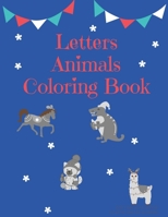 Letters Animals Coloring Book B08QRYT37L Book Cover