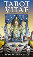 Tarot Vitae: Iconic Rider-Waite-Smith Symbolism, 78 Cards, Engraving Style Artwork, Bold Color Palette and Details, 136-Page Guidebook of Insightful Meanings 1646713044 Book Cover