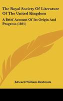 The Royal Society of Literature of the United Kingdom 0526683384 Book Cover