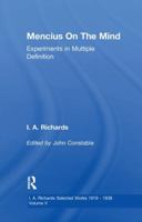 Mencius on the Mind: Experiments in Multiple Definition 0415849551 Book Cover