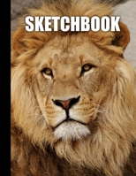 Sketchbook: Lion Cover Design White Paper 120 Blank Unlined Pages 8.5 X 11 Matte Finished Soft Cover 1706180969 Book Cover