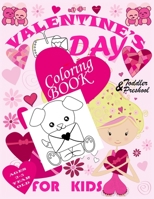 Valentine's Day Coloring Book for Kids: 40 Fun Valentines Coloring Pages For Kids, toddler & Preschool, A Fun Valentine's Day Coloring Book of Hearts, B084DGFQ8S Book Cover