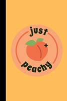 just peachy: small lined Peach Notebook / Travel Journal to write in (6'' x 9'') 120 pages 169368571X Book Cover