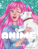 Anime Coloring Book: Relaxing Manga and Anime Style with Cute Kawaii Girls, Fun Japanese Cartoons Coloring Book Relaxation Perfect for Gift Ideas B08GB4BCYR Book Cover