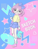 Sketchbook: Cute Twins Sister Ella and Ellie Character Sketchbook For 9-12 Year Old Girls ~ Blank Paper for Drawing,  Doodling or Sketching.(Volume 3) 1699148163 Book Cover
