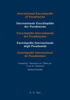 International Encyclopedia of Pseudonyms: Real Names 3598249675 Book Cover