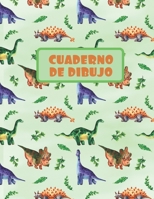 CUADERNO DE DIBUJO: BLOCK DE 100 PAGINAS EN BLANCO. LIBRETA ESPECIAL DIBUJO. FANTÁSTICO REGALO,  CREATIVO Y ORIGINAL PARA NIÑOS Y JÓVENES. DISEÑO DE ... DIPLODOCUS, ANKYLOSAURUS. (Spanish Edition) 1696960533 Book Cover