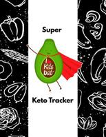Super Keto Tracker: Black Vegetable Protein Themed Female Fitness and Weight Loss Tracker 1079384294 Book Cover
