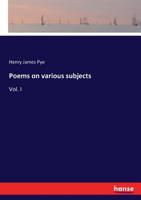 Poems on various subjects: Vol. I 3744715280 Book Cover