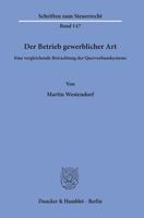Der Betrieb Gewerblicher Art: Eine Vergleichende Betrachtung Der Querverbundsysteme 3428157834 Book Cover