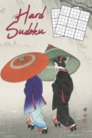 Hard Sudoku: Japanese Women with Umbrella Art Cover 240 Hard Sudoku Puzzles 1658207610 Book Cover