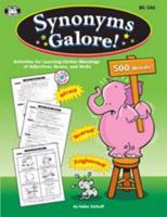 Super Duper Publications | Synonyms Galore! Activities for Learning Similar Meanings of Adjectives, Nouns, and Verbs Book | Educational Resource for Children 1586507303 Book Cover