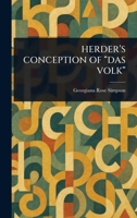 Herder's Conception of "Das Volk" 1023583232 Book Cover