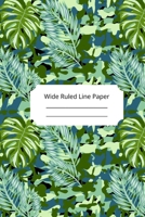 Camouflage Art Theme Wide Ruled Line Paper 1653022930 Book Cover