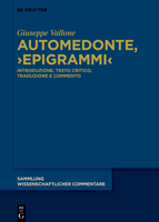 Automedonte, >Epigrammi: Introduzione, Testo Critico, Traduzione E Commento (Sammlung Wissenschaftlicher Commentare (Swc)) (Italian Edition) 3112241940 Book Cover