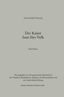 Der Kaiser Baut Furs Volk 3531119680 Book Cover