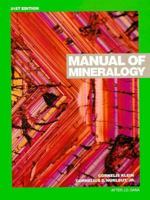 Manual of Mineralogy: After James D. Dana 047157452X Book Cover