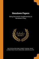 Henslowe Papers: Being Documents Supplementary To Henslowe's Diary 1169286119 Book Cover