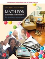 MATH FOR BUSINESS AND FINANCE: AN ALGEBRAIC APPROACH 1260092518 Book Cover