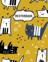 Sketchbook: Cute Little Cats Sketching Book To Practice Drawing & Doodling, Artist Paint Pad, Large Blank Pages (8.5 x 11 in) 1674029624 Book Cover