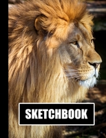Sketchbook: Lion Cover Design White Paper 120 Blank Unlined Pages 8.5 X 11 Matte Finished Soft Cover 1706184301 Book Cover