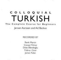 Colloquial Turkish : The Complete Course for Beginners (Colloquial Series) (Colloquial Series (Book Only)) 0415157463 Book Cover