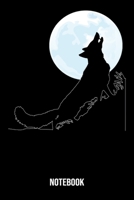 Notebook: Wolf Notebook Blank Line Wolves Animal Journal Lined with Lines 6x9 120 Pages Checklist Record Book Take Notes Gift Planner Paper Men Women Kids Christmas Gift for Wolf Lover 1706319398 Book Cover