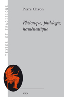 Rhetorique, Philologie, Hermeneutique 2711628418 Book Cover