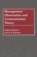 Management Observation and Communication Theory 0899306373 Book Cover