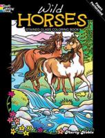 Wild Horses Stained Glass Coloring Book 048648193X Book Cover