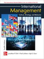 ISE International Management: Culture, Strategy, and Behavior 1266097902 Book Cover