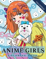 Anime Girls Coloring Book: Amazing Japanese anime illustrations for adults, teens, and kids 3907433068 Book Cover