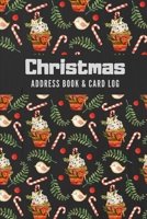 Christmas Address Book & Card Log: Holiday Card List Tracker & Organizer, Record Send and Recieve Mailing Greeting Card  For 10 Years, Personal Log Book with A-Z Tabs 1712826832 Book Cover