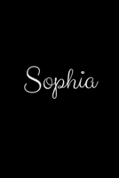 Sophia: notebook with the name on the cover, elegant, discreet, official notebook for notes 1657961117 Book Cover