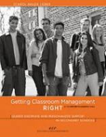 Getting Classroom Management Right: Guided Discipline and Personalized Support in Secondary Schools 0615281230 Book Cover