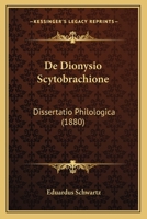 De Dionysio Scytobrachione 1141154153 Book Cover