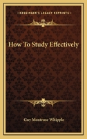 How To Study Effectively... 1628451890 Book Cover