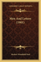 Men & Letters 110419337X Book Cover
