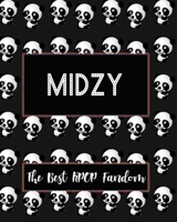 MIDZY The Best KPOP Fandom: Best KPOP Gift Fans Cute Panda Monthly Planner 8x10 Book 110 Pages Book 1707940347 Book Cover