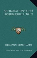 Artikulations- Und Horubungen 1141401312 Book Cover